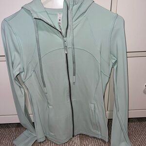 Mint green lulu hooded define jacket nulu